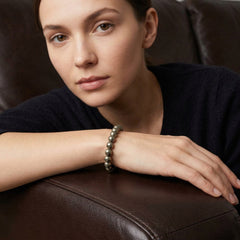 Pyrite Bracelet 8MM | Natural Stone Bracelet for Wealth, Abundance & Spiritual Protection