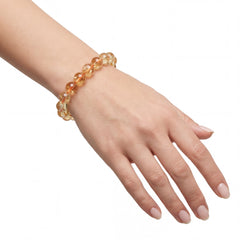 Citrine Crystal Bracelet | Natural Stone Bracelet for Abundance & Joy | 8MM Healing Crystal Bracelet