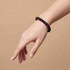 Black Onyx Bracelet 8MM | Natural Stone Healing Crystal Bracelet for Protection & Strength