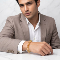 Citrine Crystal Bracelet | Natural Stone Bracelet for Abundance & Joy | 8MM Healing Crystal Bracelet